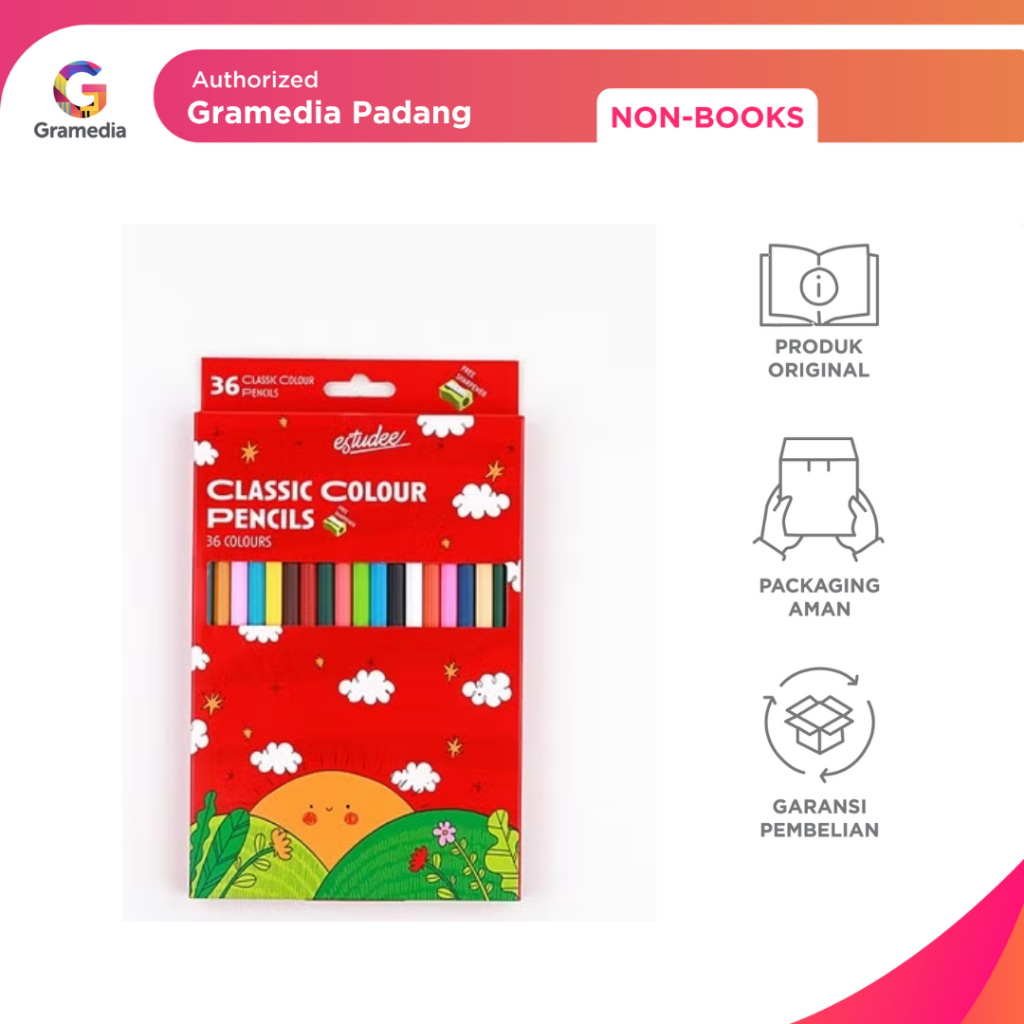 

Gramedia Padang - Estudee Classic Color Pencil 36 Es-Pcl36