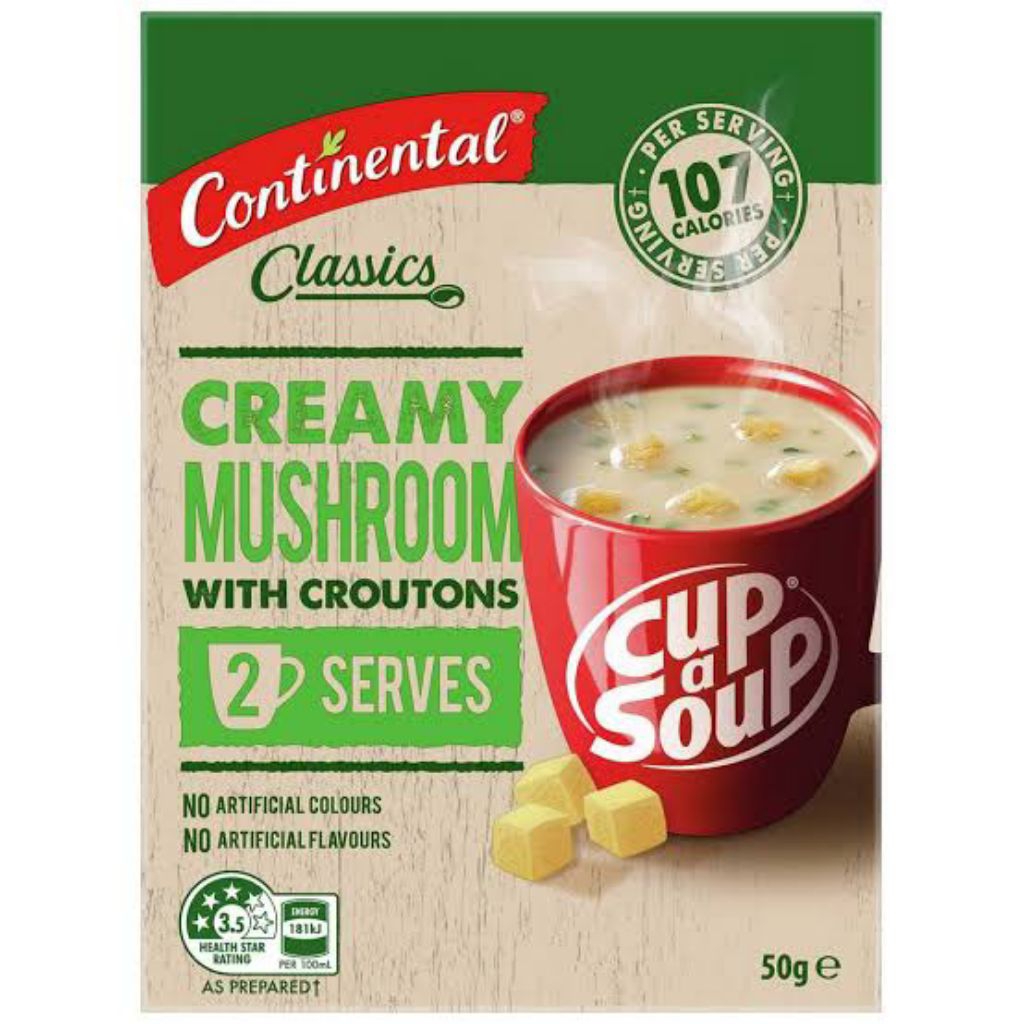 

Continental Classic Cup A Soup Creamy Mushroom With Croutons