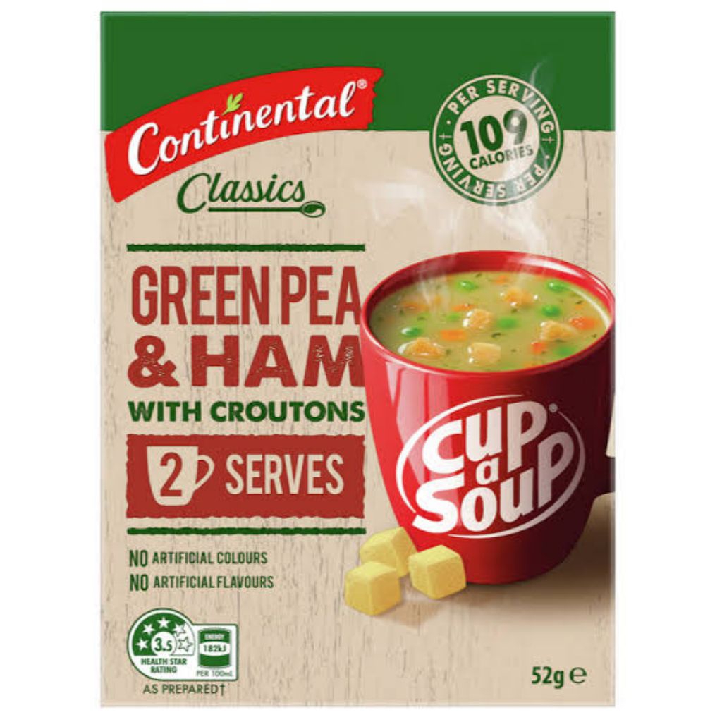 

Continental Classic Cup A Soup Green Pea & Ham With Croutons
