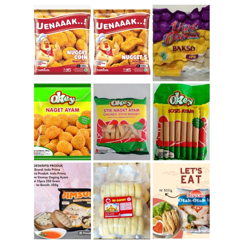 

Frozen Food 5pcs 110rb Bebas milih diantara gambar