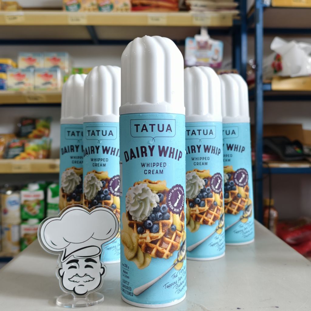 

Tatua DairyWhip 250Gr / Whipping Cream Aerosol Tatua / Whip Cream Botol Aeorosol 250Gr