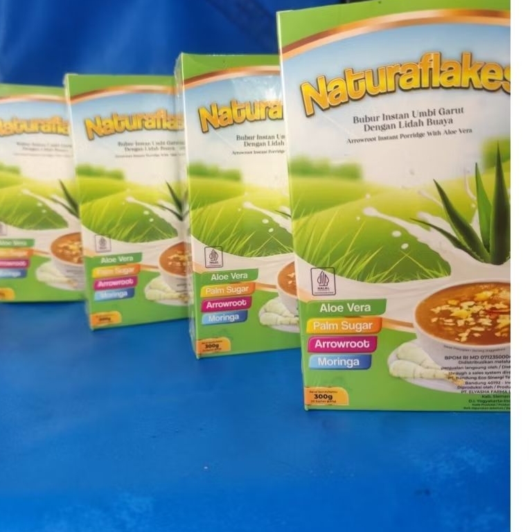 

NATURAFLAKES ORIGINAL 100% bubur instan umbi garut atasi maag