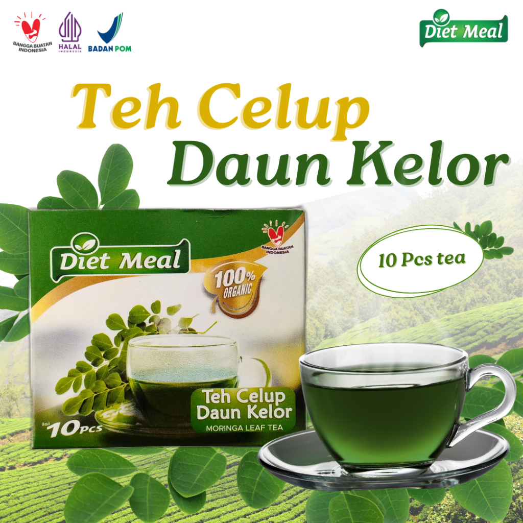 

Teh Celup Daun Kelor 10 Pcs Bersertifikat ISO9001