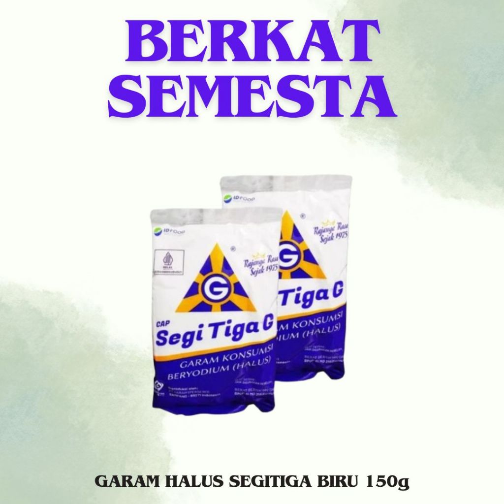 

GARAM HALUS SEGITIGA BIRU 150g / GARAM HALUS MADURA INDAH 150g