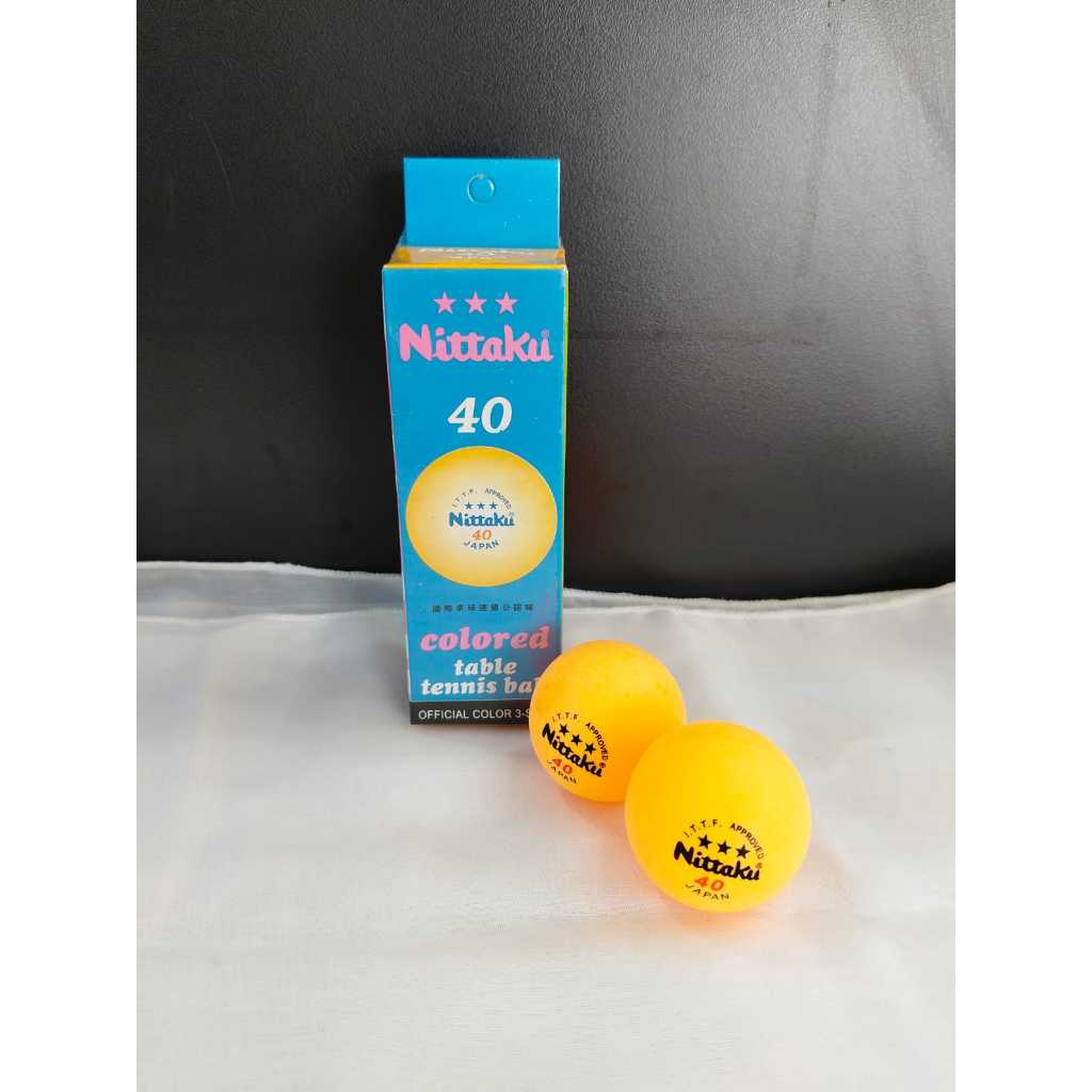 BOLA PINGPONG NITTAKU / Bola Nittaku *3 Nexcel Orange (3Pcs/Box) / Bola Pingpong Tenis Meja