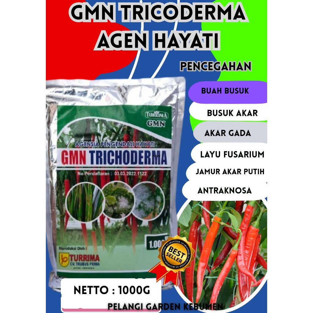 PANEN MELIMPAH  Trichoderma Asperellum, Trichoderma Alami, Trichoderma Atriviride Isi 1kg