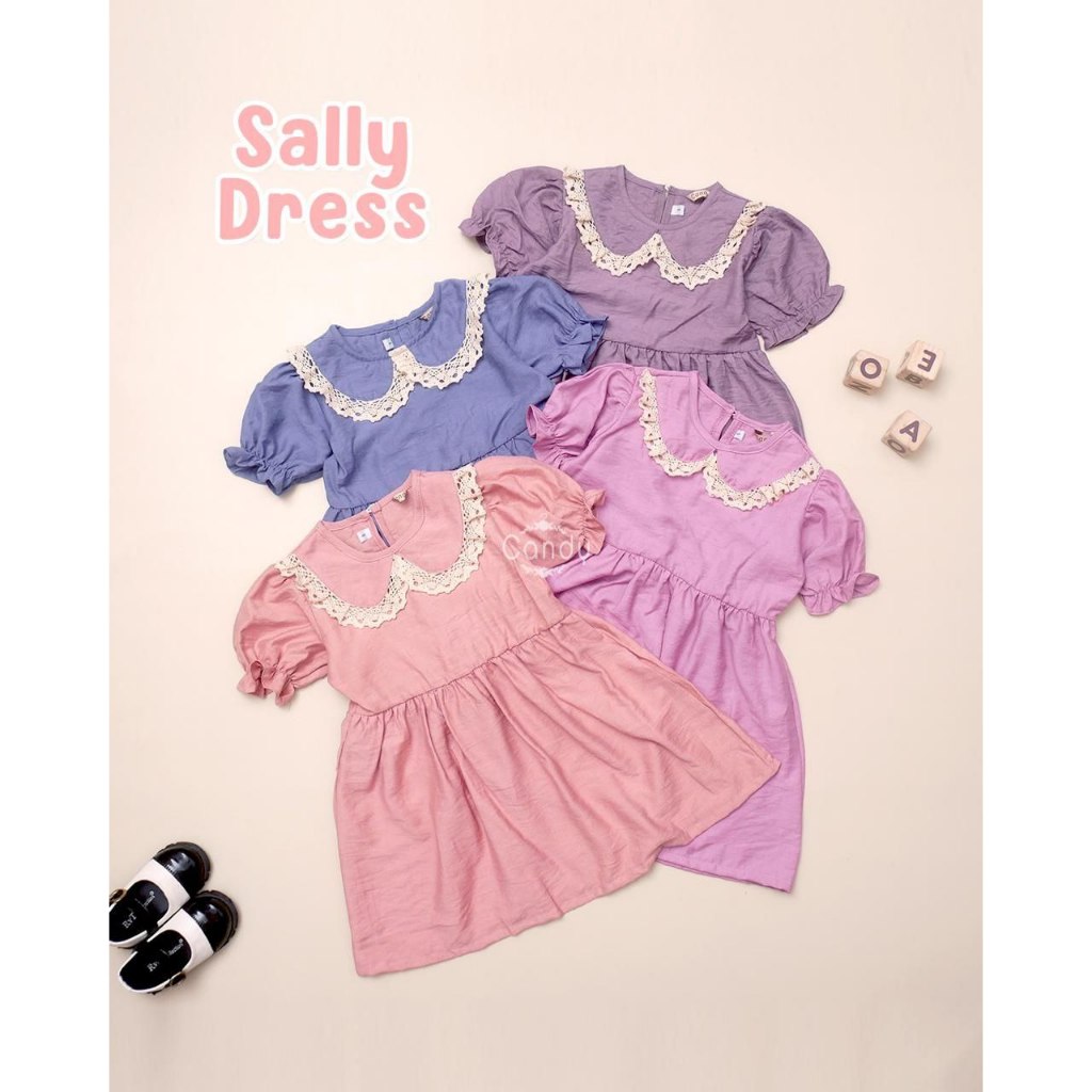 Atasan Anak | Sally Dress | Baju Anak | Dress Anak ala Korea |