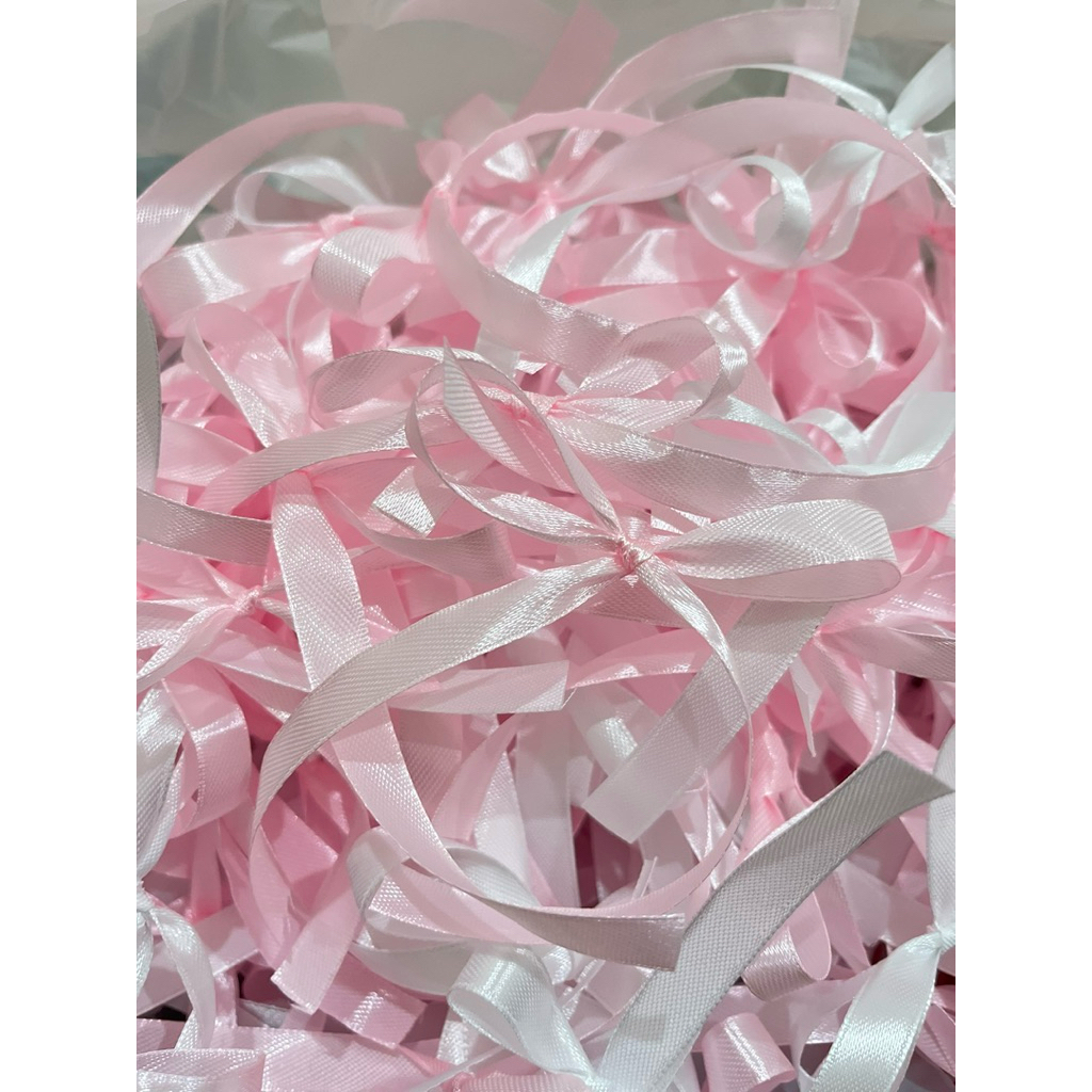 

Pita Satin Siap Pakai 0,5 cm , Bow, Pita Souvenir, Pita Satin Kecil 20 pcs, Pita Satin 50 pcs, Pita Siap Pakai