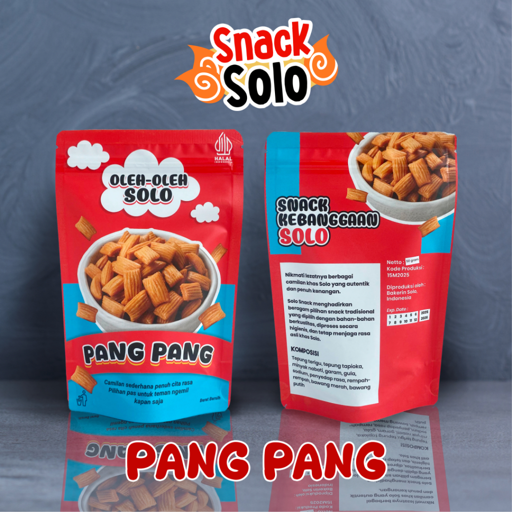 

Snack Pang Pang | Pang Pang Cemilan 50 gram | Oleh-oleh solo | Snack Solo