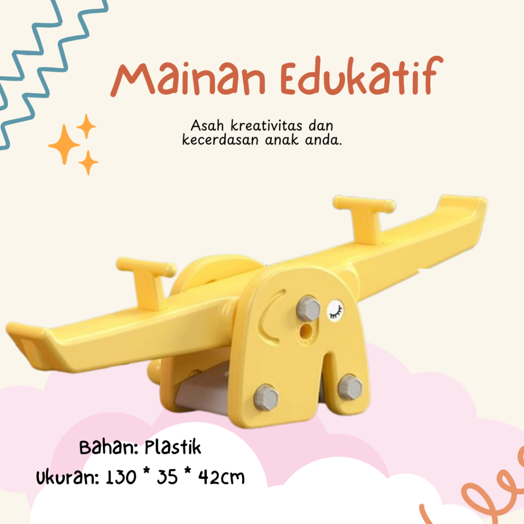 Mainan Jungkat Jungkit Anak SNI / mainan jungkitan plastik anak