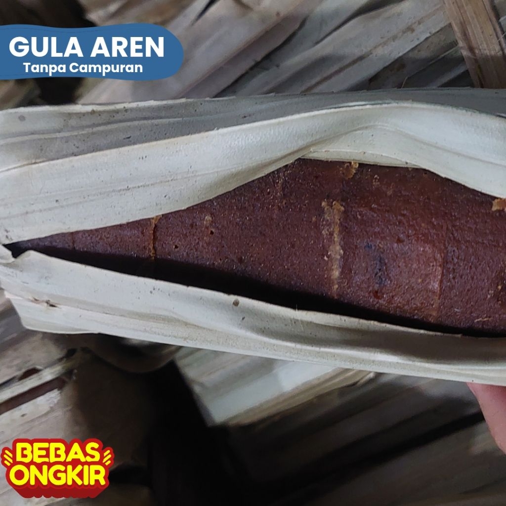 

Gula Aren Asli Bungkus Daun 1.1 Kg / Gula Aren