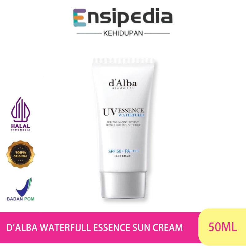 d'Alba Waterfull Essence Sun Cream 50ml/Sunscreen/Sunscreen SPF 50 PA ++++/Sunscreen Wajah/Physical 
