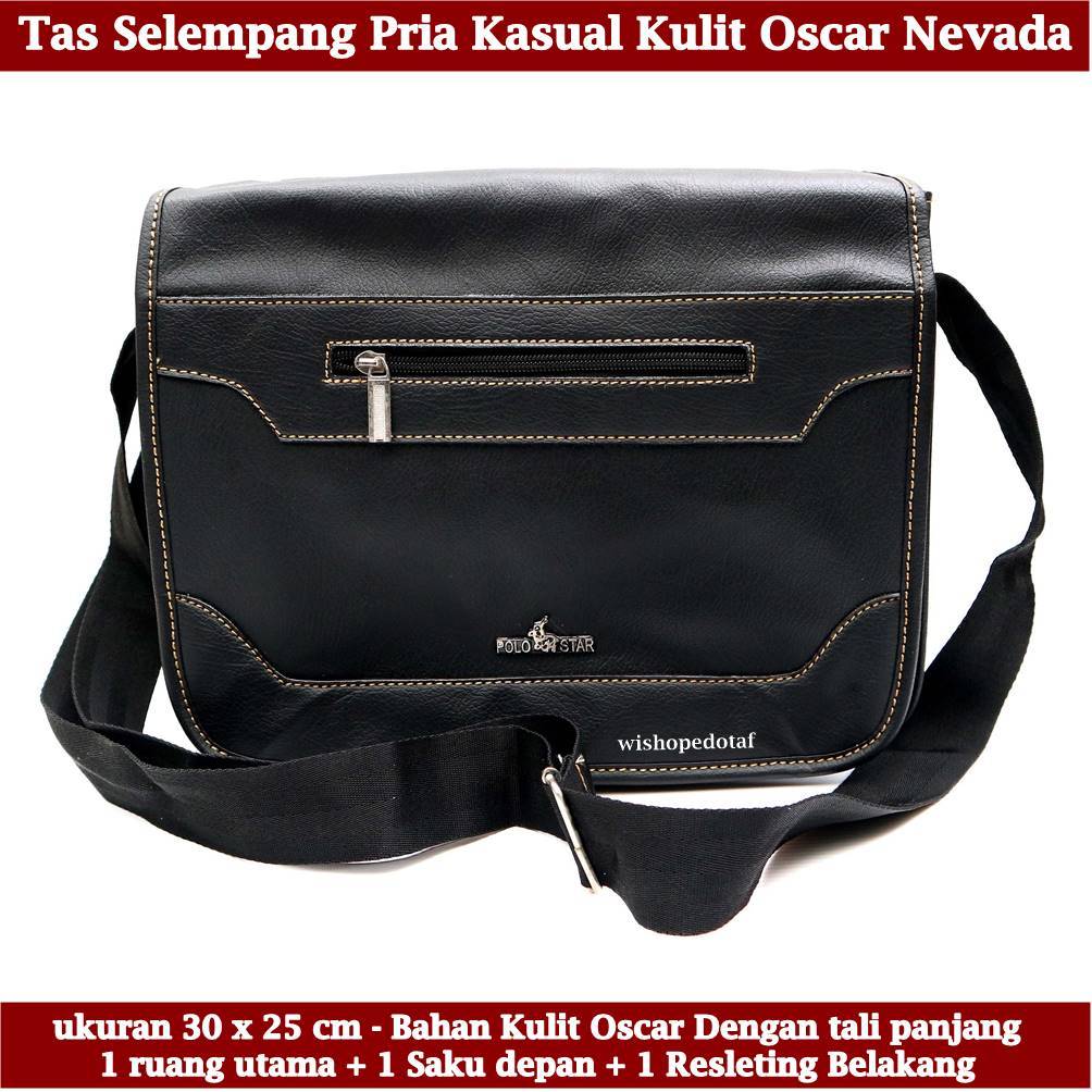 Tas Kulit Crossbody selempang Pria Nevada Medium