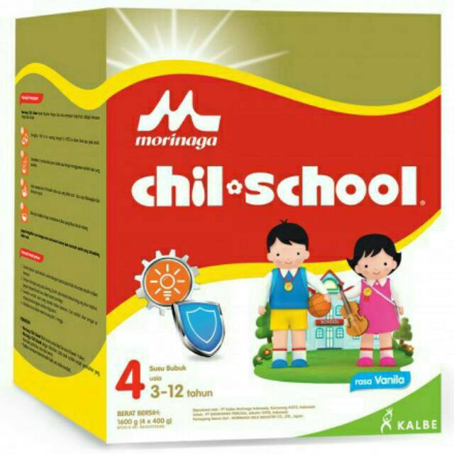 

Morinaga Chil-School Madu, Vanila 4x400gr 1600gram