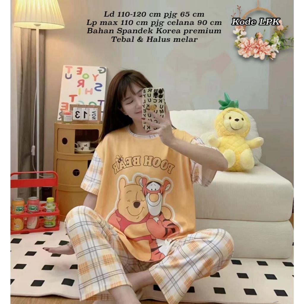 Setelan CP Spandek Korea Wanita