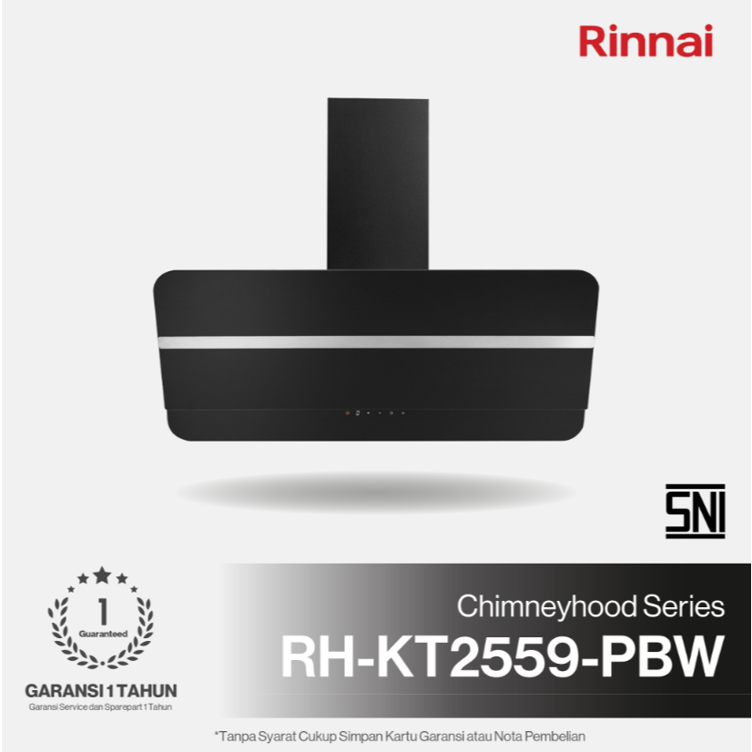 Rinnai Cooker Hood Penghisap Asap RH-KT2559-PBW Garansi Resmi