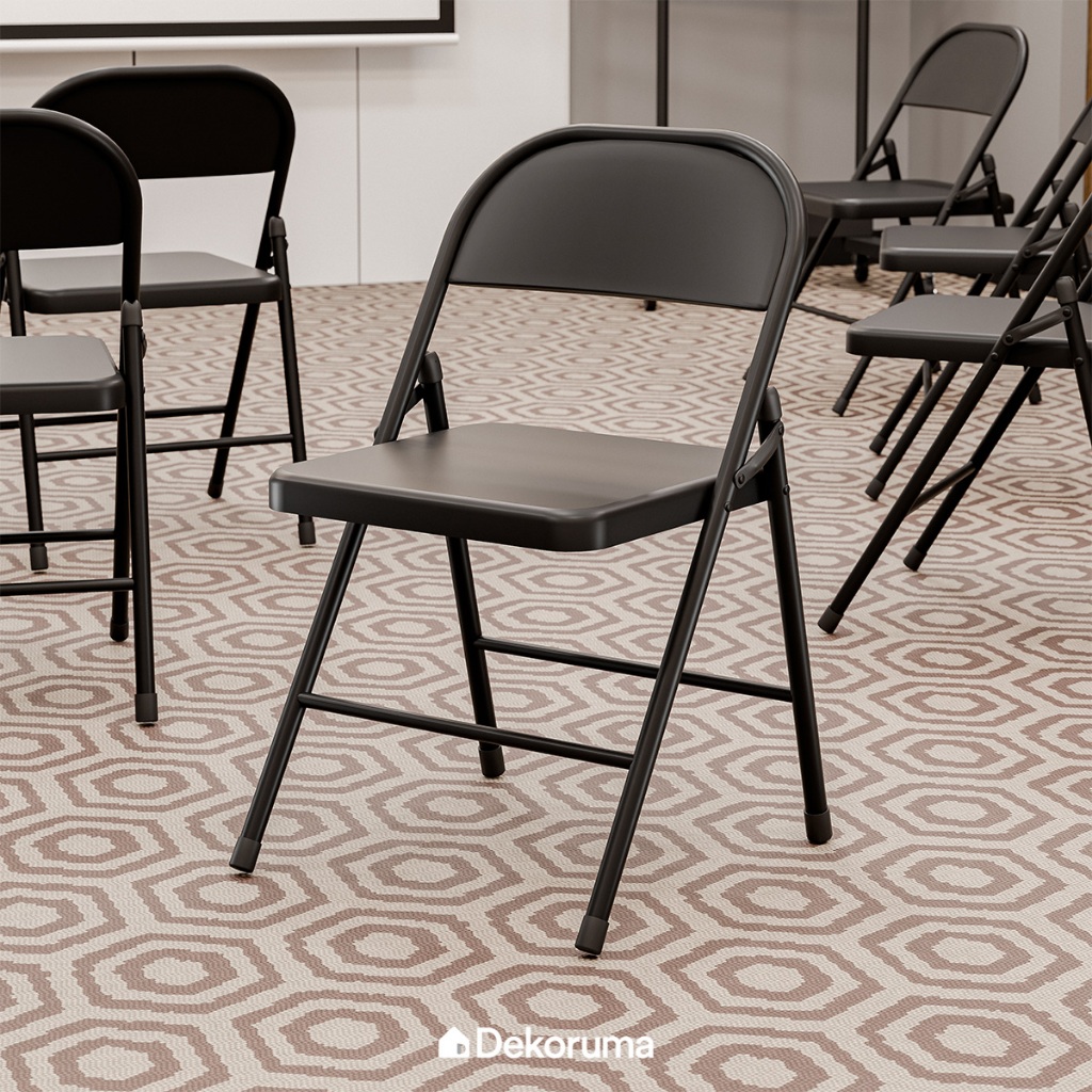 Dekoruma DANTE Kursi Lipat Metal Serbaguna / Kursi Kantor Multifungsi / Foldable Chair / Kursi Acara