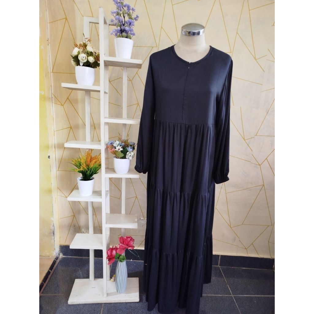 annisa fashion-wiwie dress rayon twill premium gamis busui gamis musliim