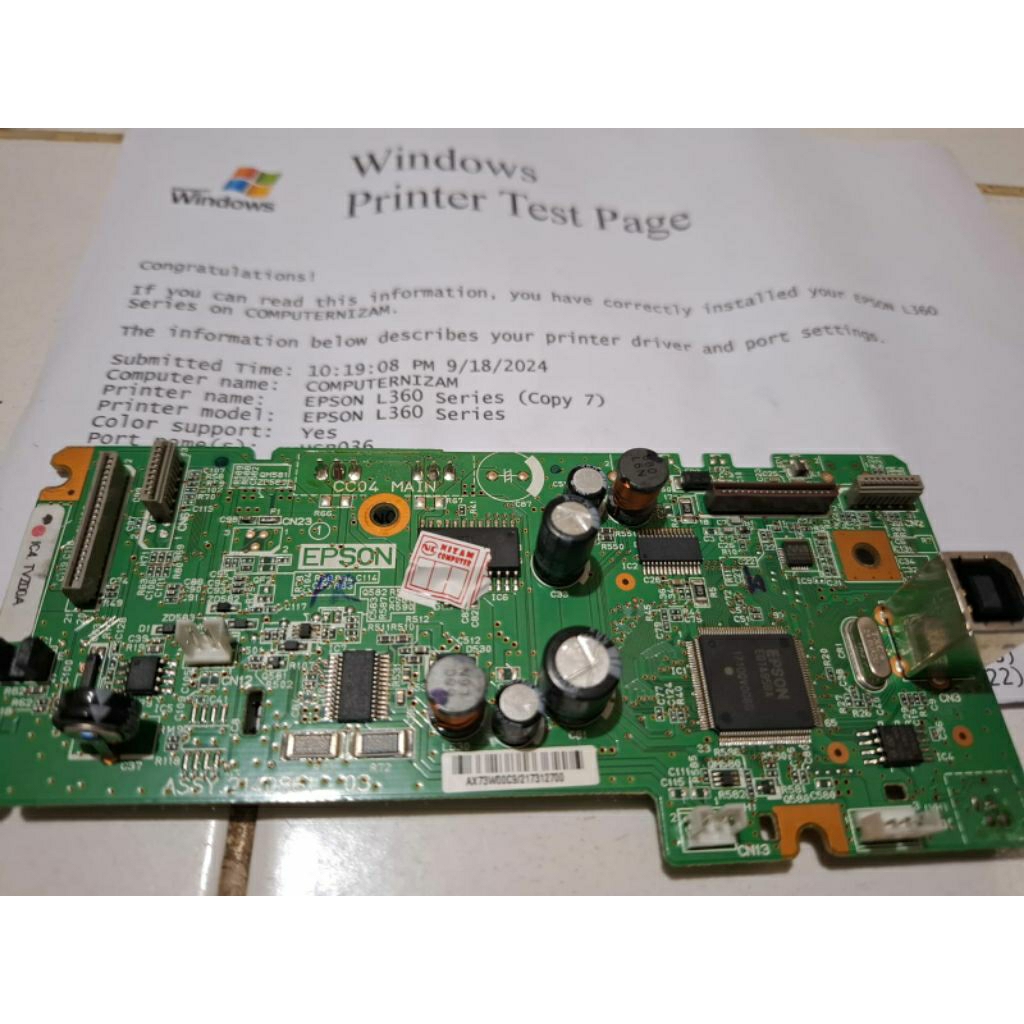 Mainboard Motherboard Board Printer Epson L360