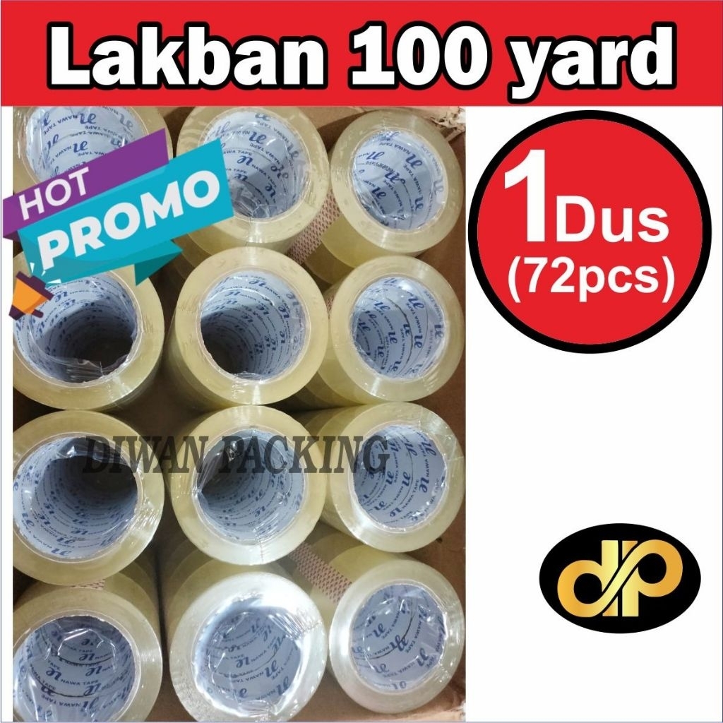 

72 ROLL (1DUS/KARTON) 45X100YARD LAKBAN BENING / LAKBAN COKLAT