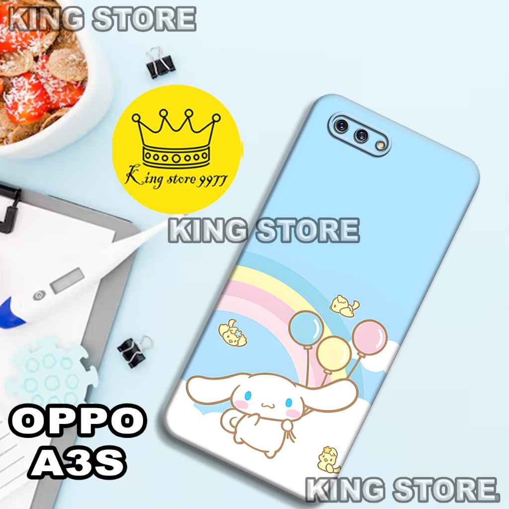 (KS16)  Softcase karet untuk OPPO A3S Motif gambar karakter Lucu/casing OPPO A3S terbaru/kesing hp/s