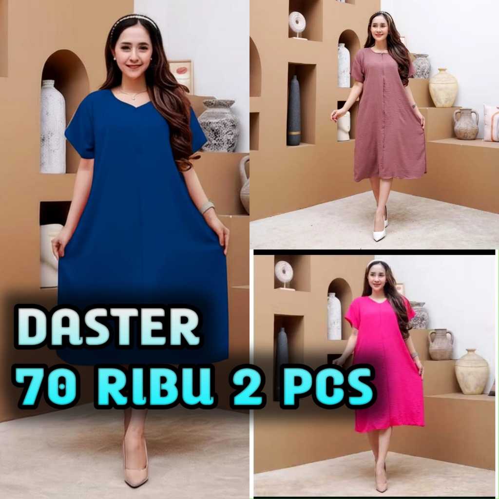 70rb dapat 2pcs Terlaris baju daster model sekarang terlaris kekinian dan fashionable