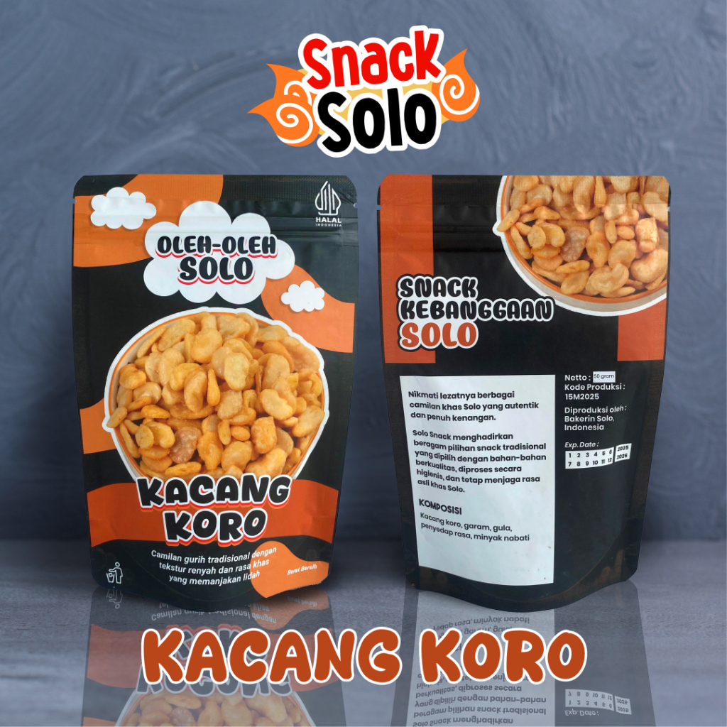 

Kacang Koro Snack Cemilan 50 gram | Oleh-oleh solo | Snack Solo