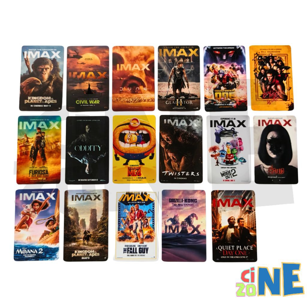 [ READY STOCK ] IMAX MOVIE COLLECTIBLE TICKET CARD THAILAND PLANET APES CIVIL WAR DUNE PART TWO GLAD