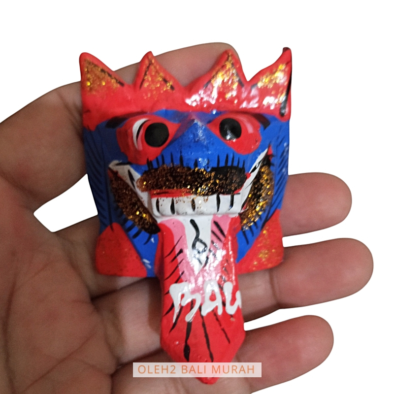 1 Set Tempelan Magnet Kulkas Rangda Khas Bali – Oleh-Oleh Unik dan Berkesan