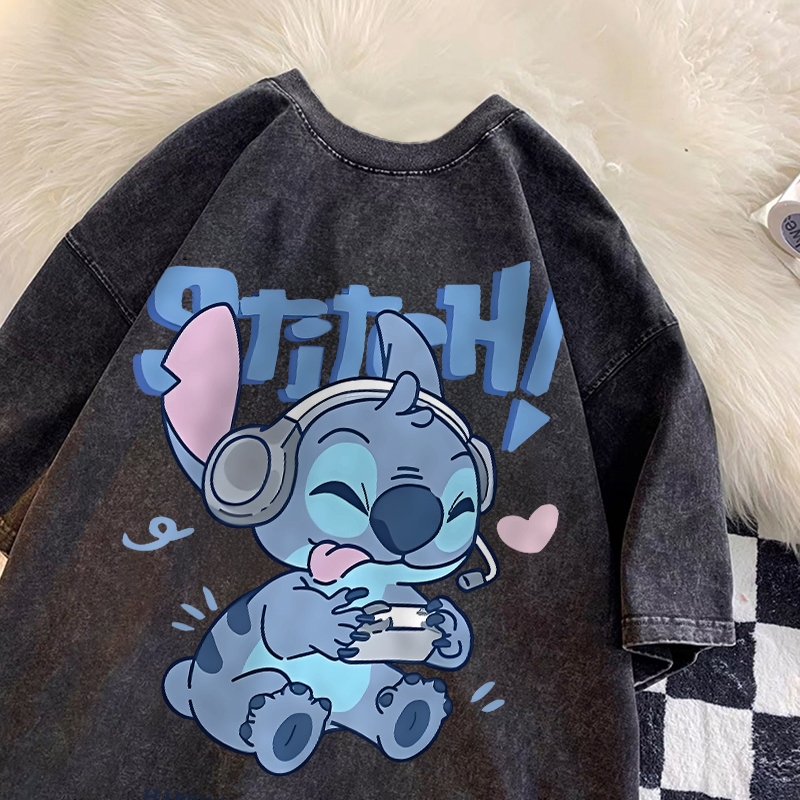 Big Sale Forteid Biru Laut T-Shirt Lengan Pendek Baju Kaos Oversize Wanita Baju Kaus Wanita Korea