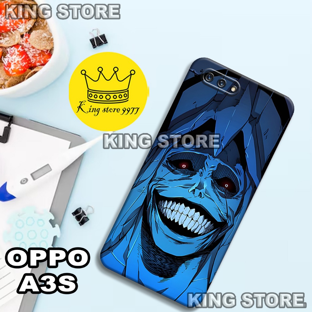 (KS22)  Softcase karet untuk OPPO A3S Motif gambar karakter Anime/casing OPPO A3S terbaru/kesing hp/