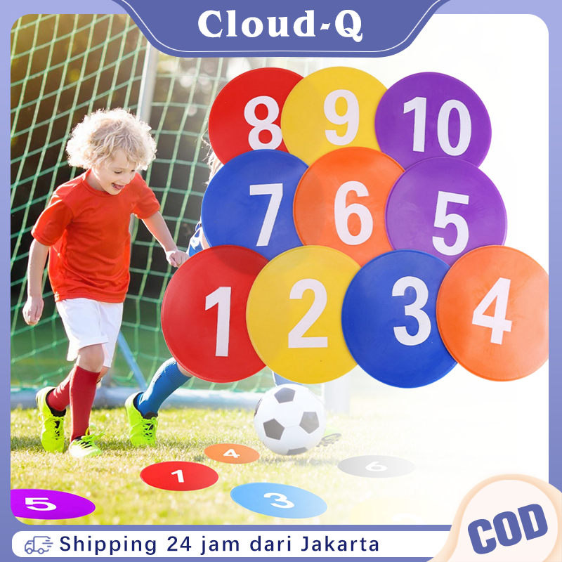 Speeds Agility Training Flat Disc Marker 1 Set Futsal Agility Training Marker Penanda Sepak