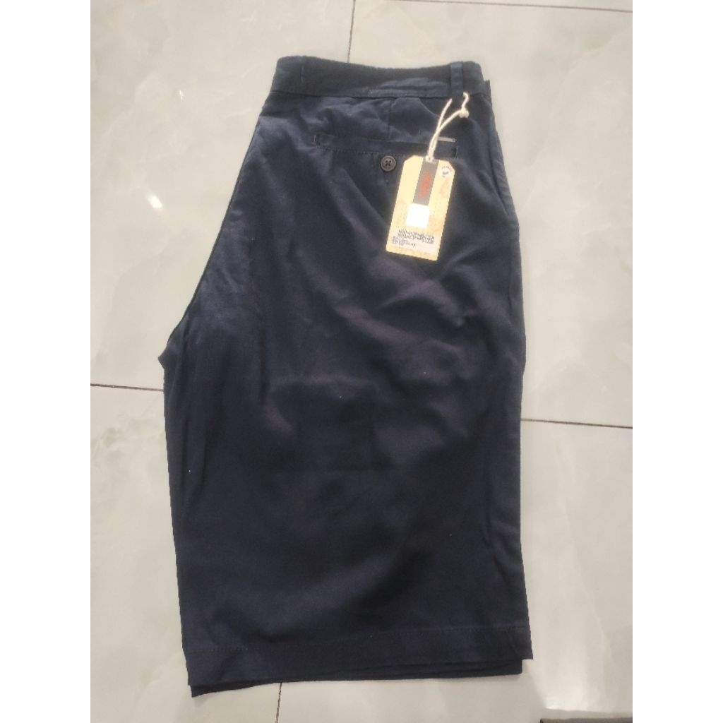 Celana Pendek Casual Pria Cardinal Warna Navy Kain Softjeans, UK 33-38, 100%Original&Murah