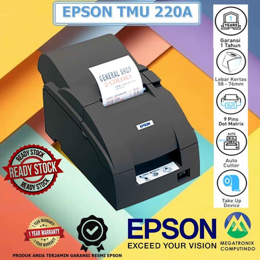 PRINTER KASIR EPSON TMU 220 A 220A 220-A GARANSI RESMI FREE TINTA