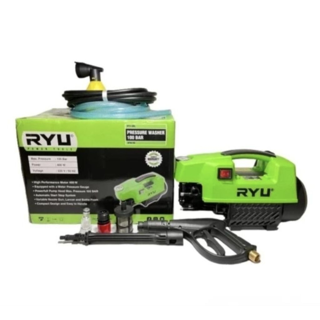 Jet Cleaner RYU RPW100 Mesin Cuci Steam Mobil Motor Steam High Pressure Cleaner