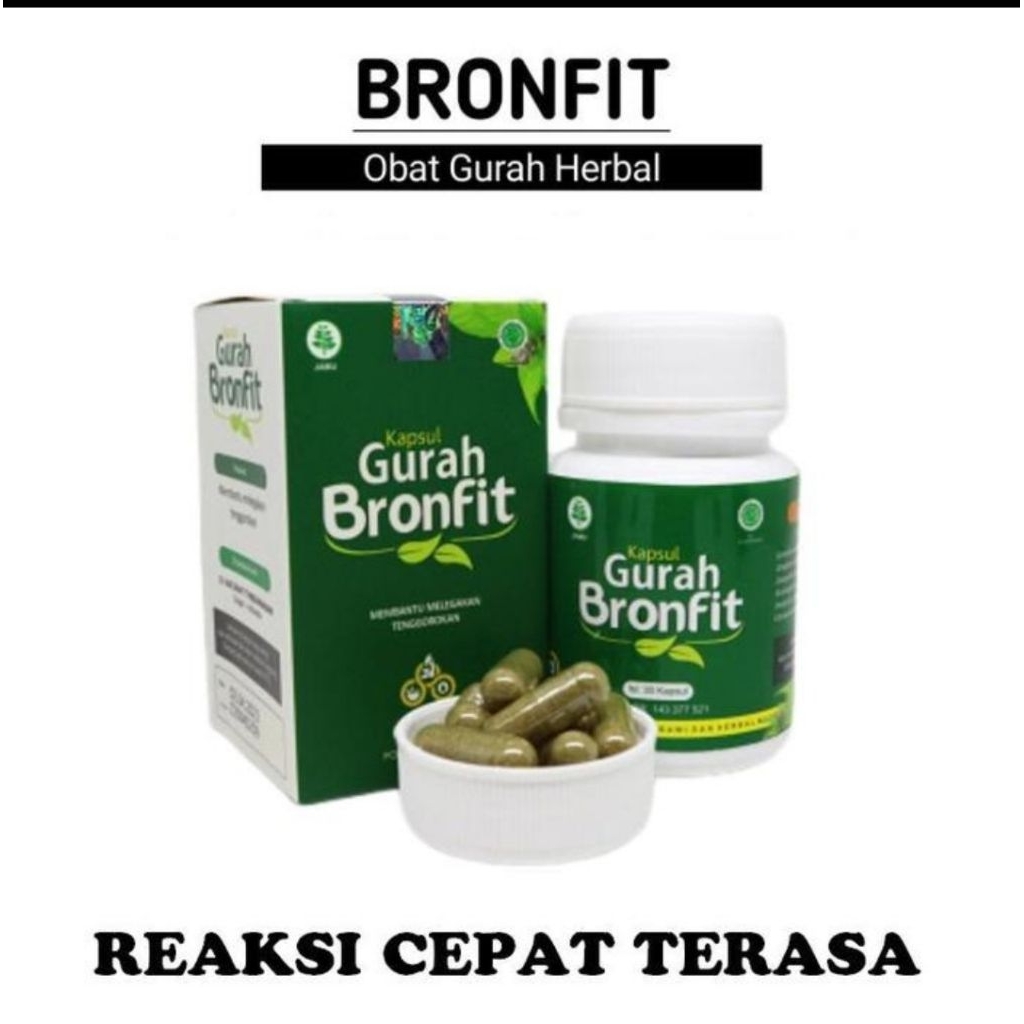 

Kapsul Gurah Bronfit Naturafit Asli Obat Batuk & Pilek Original Herbal