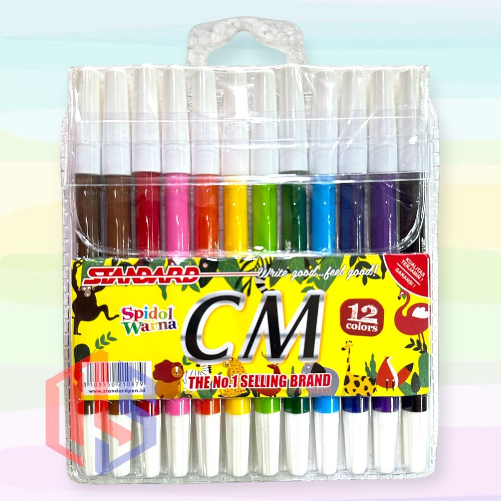 

Spidol Berwarna / Spidol CM 2 Standard 12 Warna