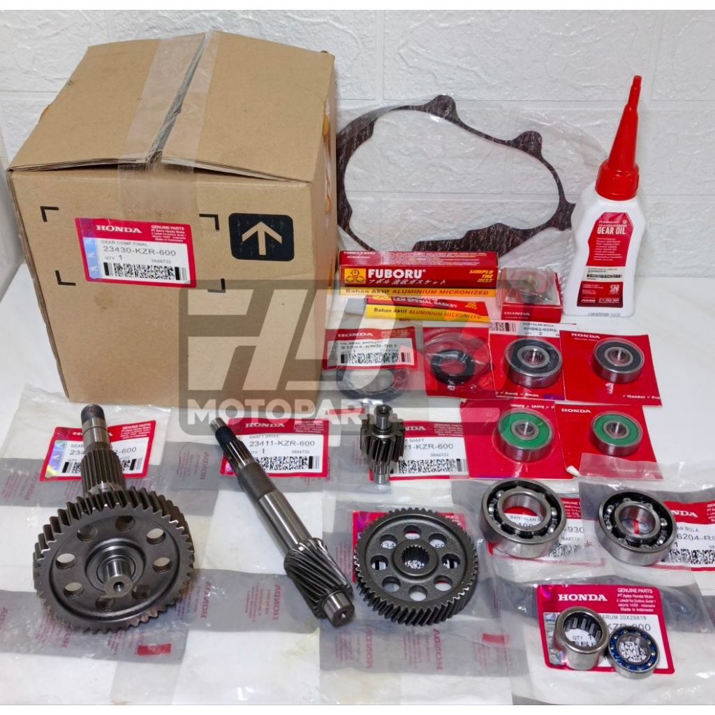 PAKET GIGI RASIO KZR+BEARING RASIO VARIO 125 OLD VARIO 125 NEW PCX 125