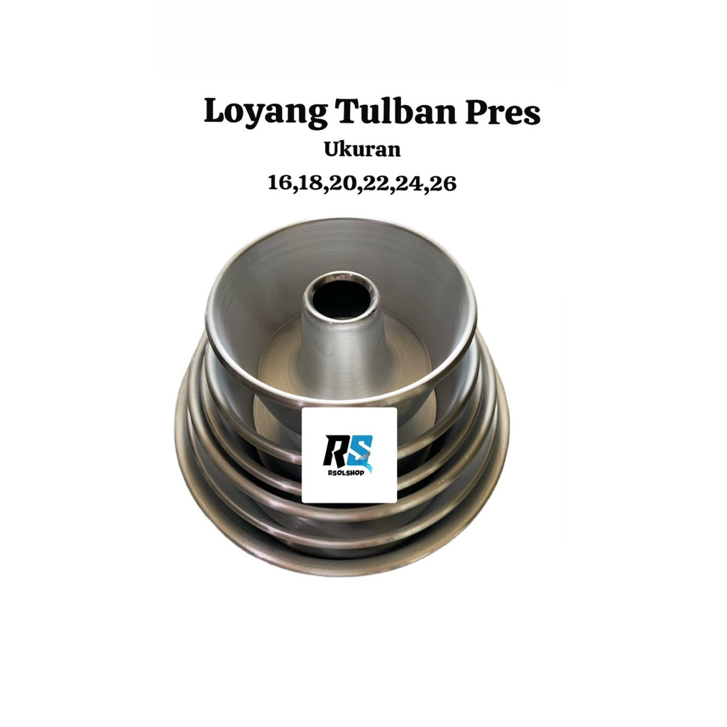 Loyang Tulban Pres /Loyang Bolu Anti Lengket /Loyang Bolu Tanpa Sambung /Loyang Bolu Pres