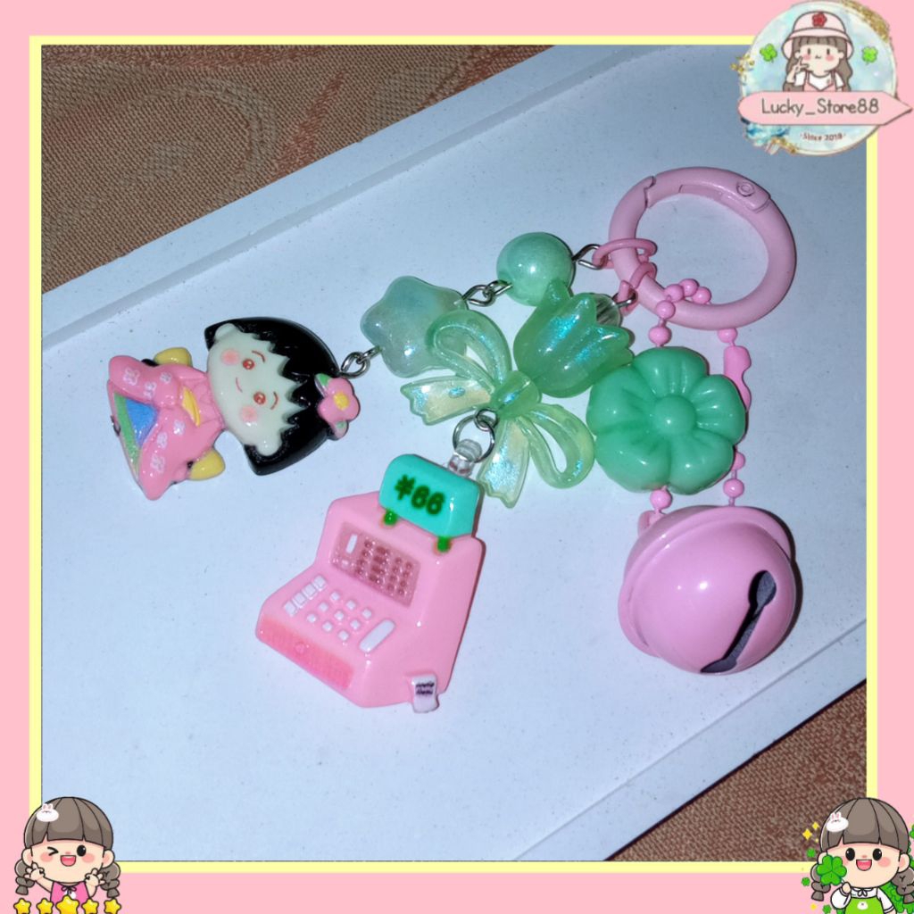 Bag Charm Chibi Maruko Chan / Gantungan HP Tas / Keychain / Phone Strap Chibi Maruko Chan