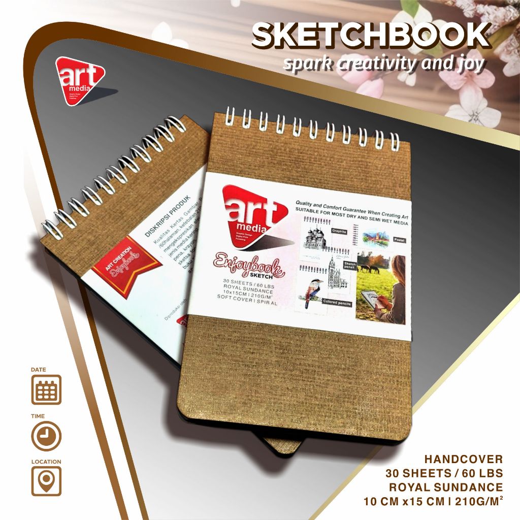 

SKETCHBOOK HANDCOVER A6_SKETCHBOOK REDY STOCK A6 _ SKETCHBOOK AESTHETIC REDY STOCK A6 _ SKETCHBOOK A6 MURAH BERKUALITAS _ BUKU GAMBAR _ BUKU SKETCH _ 10 CM x 15 CM _ 60 HALAMA_HANDCOVER COKLAT