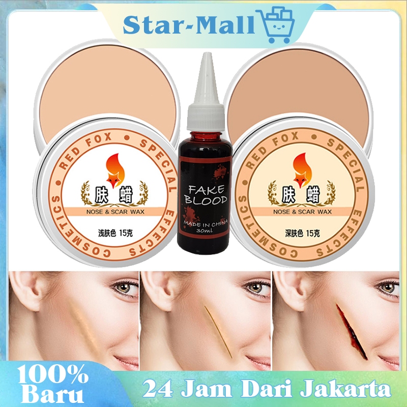 Halloween Makeup / Fake Blood Halloween / Skin Wax Makeup