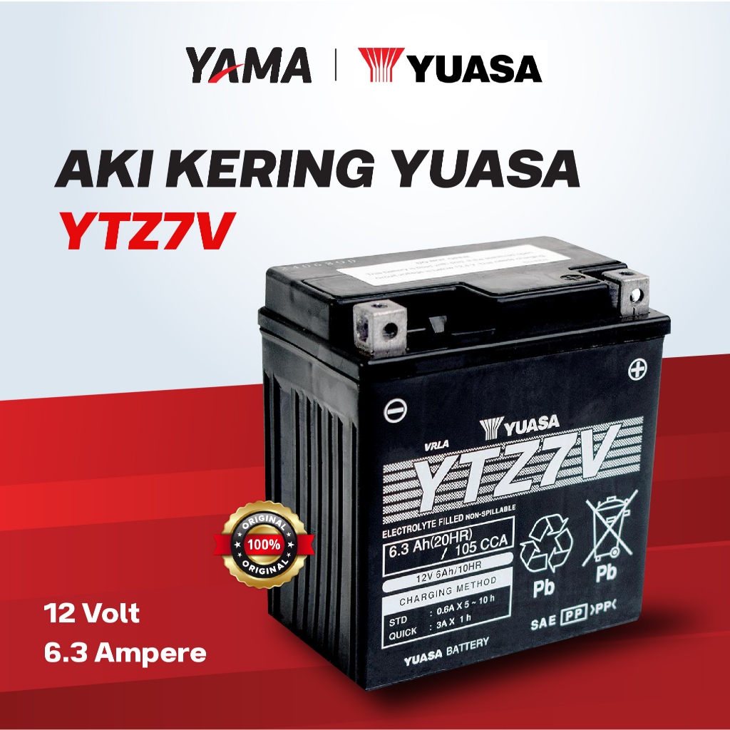 AKI KERING YUASA YTZ7V NMAX OLD AEROX LEXI 2018 FREEGO S ABS