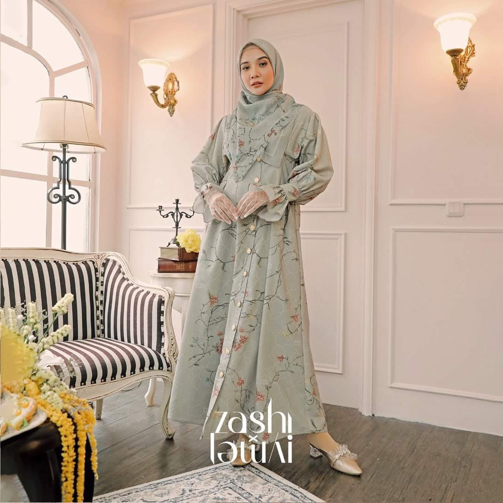 SALE‼️ ZASKIA X SHIREEN SUNGKAR (ZASHI) SAGE DRESS