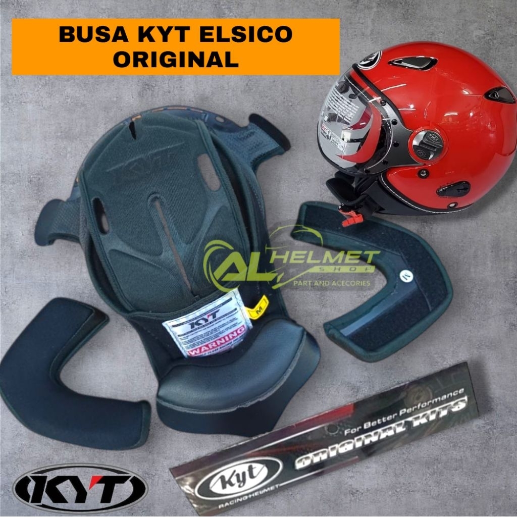 Busa helm KYT elsico ORI spon Daleman kaca visor part Ventilasi original