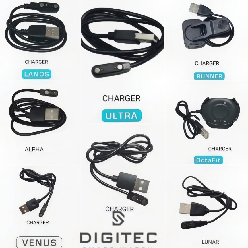 KODE G95F Charger Digitec Smart Watch Digitec Smartwatch Charger Lanos Runner Wave Octafit