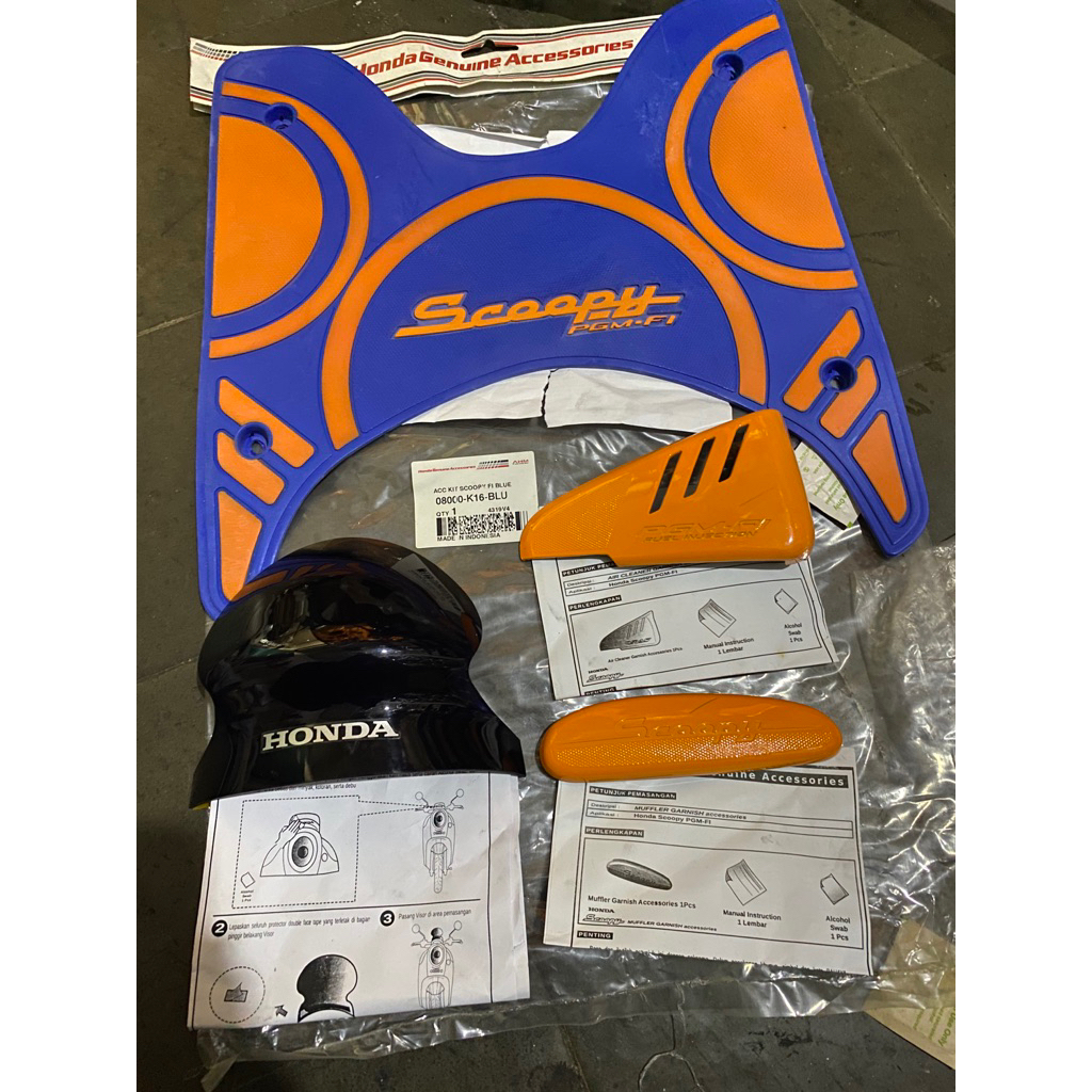 Karpet Honda Scoopy 2013-2016 aksesoris asesoris scoopy fi 2013-2016 08000k16blu