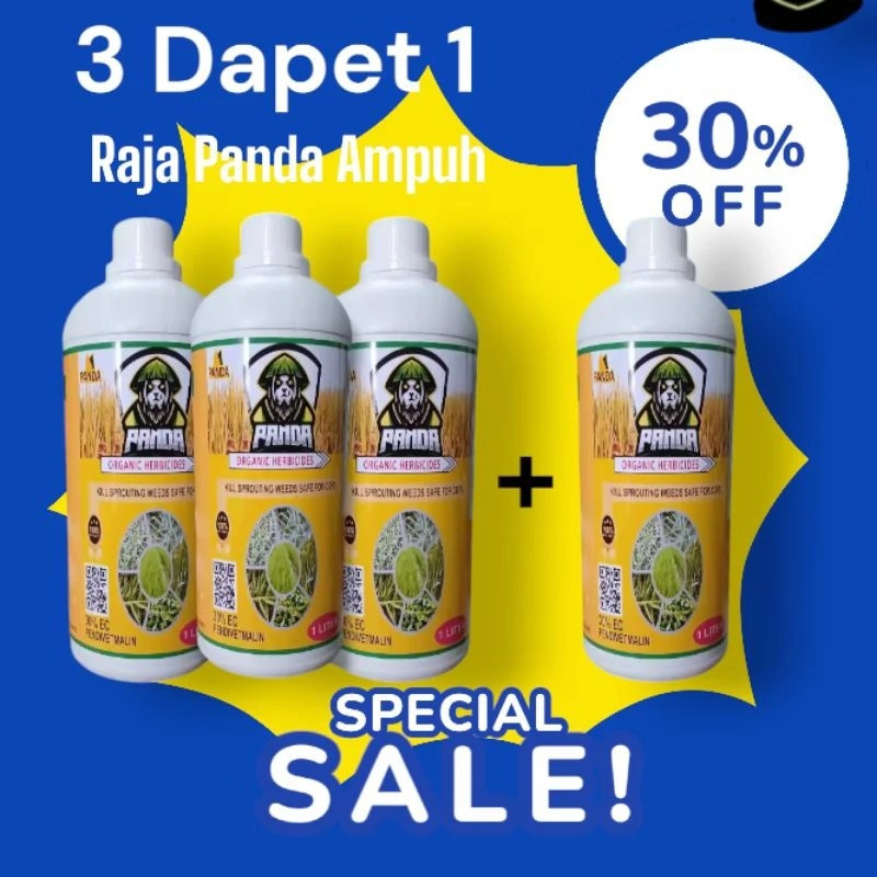 TERLARIS KILLGRASS PANDA RAJA 1 LITER - Racun Rumput PANDA RAJA ampuh Untuk Gulma