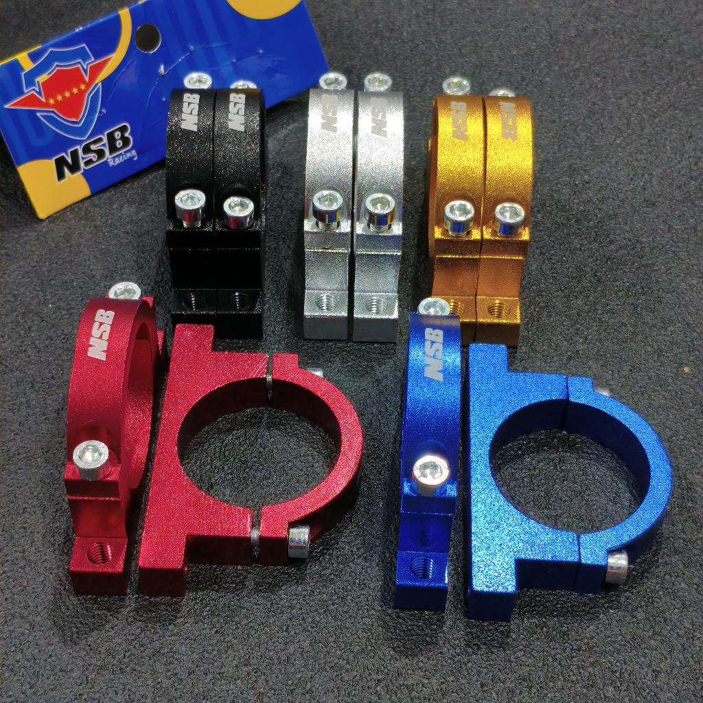 Kleman Spakbor Depan CNC Cekak Spakbor full CNC Sepasang PNP CRF Vixion KLX Ninja Satria Tiger dll