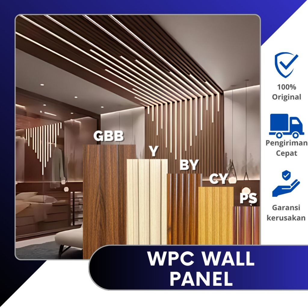 Wpc panel (PREMIUM) 1meter/kisi-kisi/Wallpanel/Wpc murah/Wpc Panel Terlengkap